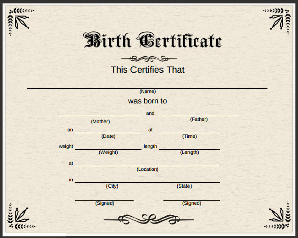 Use Of Birth Certificate