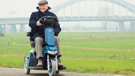 are mobility scooters allowed on roads